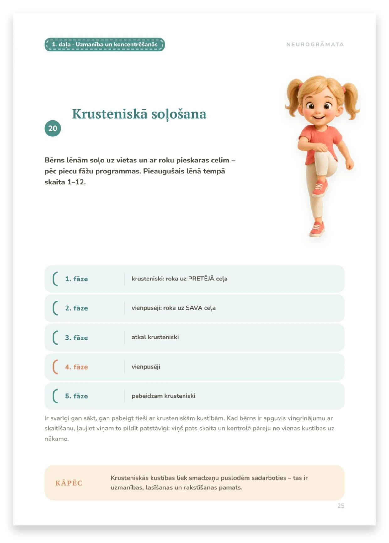 Krusteniskā soļošana pa fāzēm
