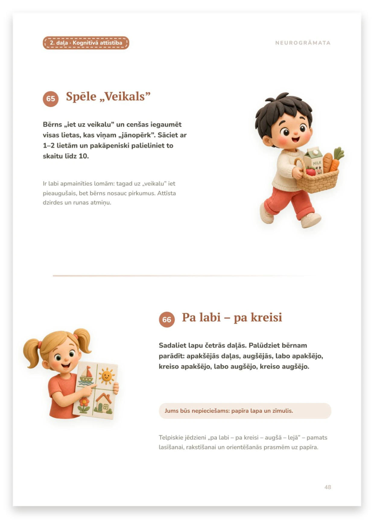 Spēle Veikals, Pa labi — pa kreisi