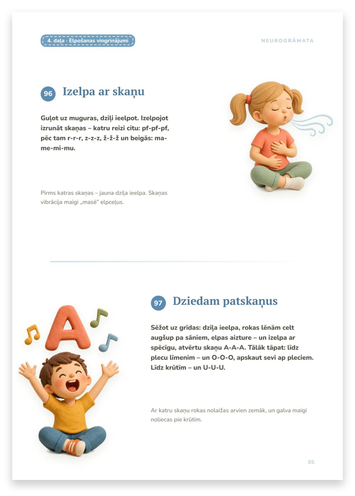 Elpošanas vingrinājumi ar skaņu